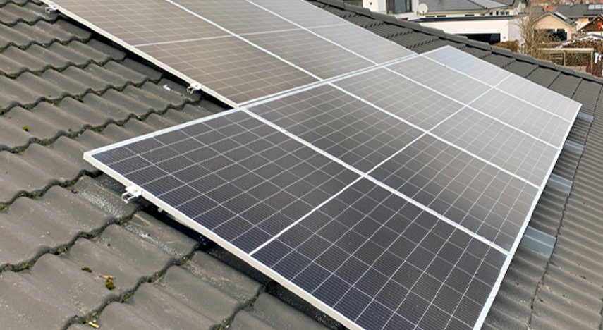 Solar panels on a roof