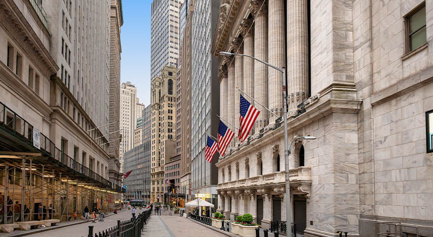 Wall Street in New York City