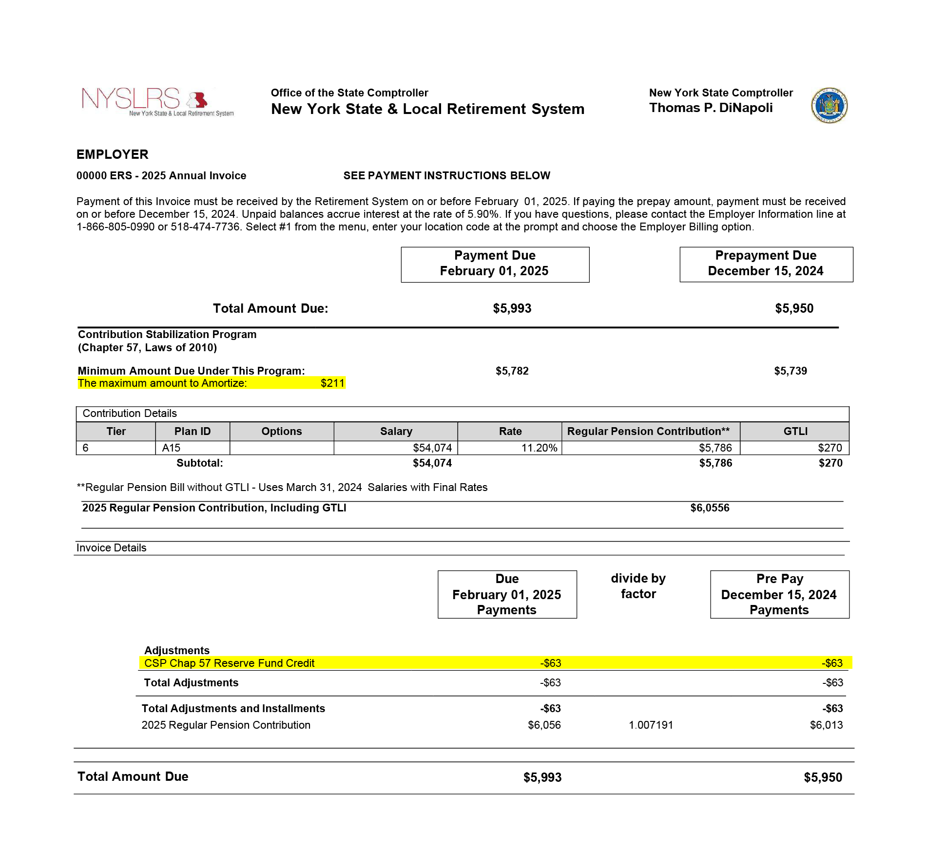 Invoice sample