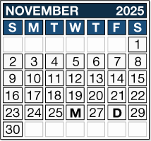 November 2025 Pension Payment Calendar