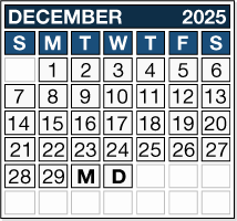 December 2025 Pension Payment Calendar